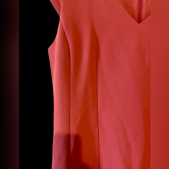 Ann Taylor | Ann Taylor Red Paneled V-Neck Flare Dress | Easter Dress NWT 4 - Picture 7 of 9